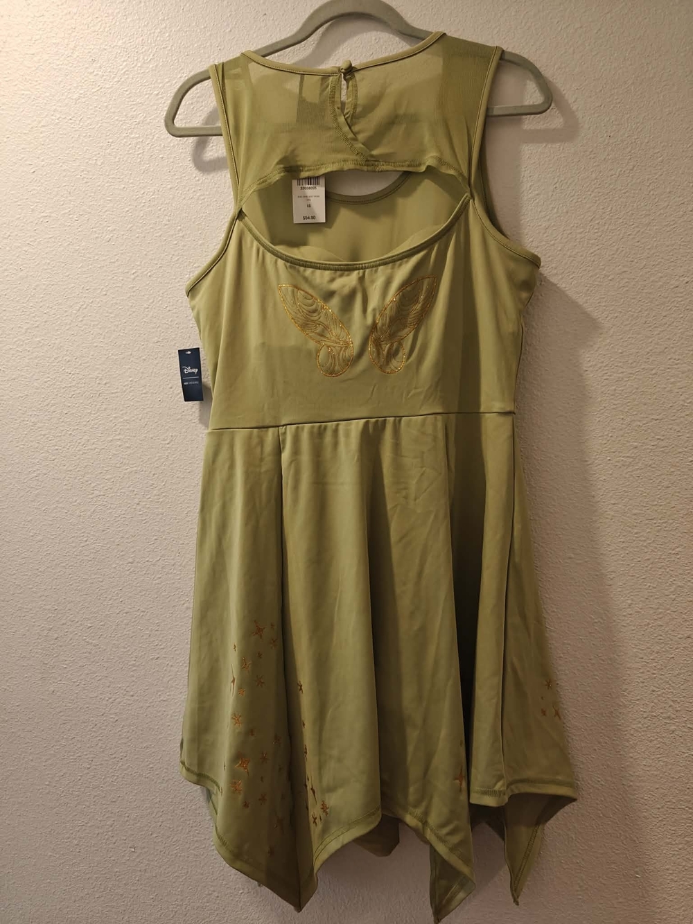 New" Her Universe Disney Peter Pan Tinker Bell Athletic Dress "Her Universe" - Picture 4 of 6